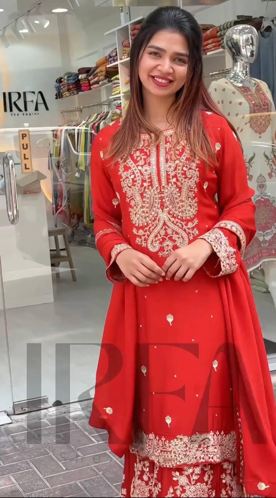 New Designer Party Wear Chinon Silk Top and Sharara Set with Embroidered Dupatta