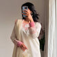 Graceful Partywear Farshi Salwar Suit in Rayon Cotton Silk with Zari Detailing