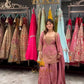 Fully Stitched Partywear Pink Chinon Silk Palazzo Set Featuring Heavy Embroidery & Sequin Detailing - Jaipur Blossom