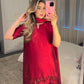 Fancy Party Wear Farshi Set with Heavy Bids Hand Work and Canvas Finishing