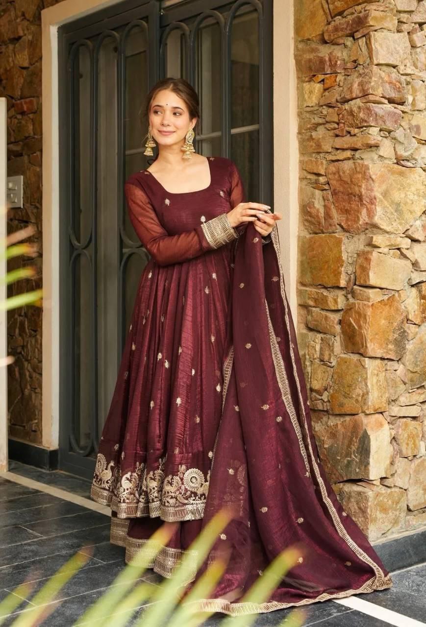 Graceful Gold Crazy Fabric Sharara Suit Set with Intricate Embroidery, Sequence Work, and Coordinated Dupatta - Jaipur Blossom