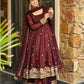 Graceful Gold Crazy Fabric Sharara Suit Set with Intricate Embroidery, Sequence Work, and Coordinated Dupatta - Jaipur Blossom