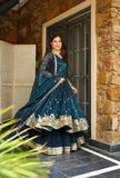 Graceful Gold Crazy Fabric Sharara Suit Set with Intricate Embroidery, Sequence Work, and Coordinated Dupatta - Jaipur Blossom