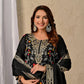 Premium Black Chinnon Silk Ensemble with Intricate 5mm Sequin Work and Elegant Dupatta