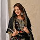 Premium Black Chinnon Silk Ensemble with Intricate 5mm Sequin Work and Elegant Dupatta