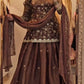 Exquisite Lehenga Set in Heavy Fandy Silk with Fully Stitched Top and Fancy Border Dupatta