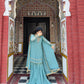 Premium Designer Blue Party Wear Set in Heavy Fox Georgette with Intricate Embroidery and Moti Work