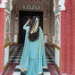 Premium Designer Blue Party Wear Set in Heavy Fox Georgette with Intricate Embroidery and Moti Work