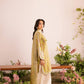 Designer Party Wear Top & Farshi Salwar Set in Heavy French Crepe with Digital Print & Embroidery