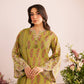 Designer Party Wear Top & Farshi Salwar Set in Heavy French Crepe with Digital Print & Embroidery