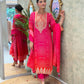 Designer Party Wear Top and Bottom Set with Fancy Dupatta and Embroidery Work