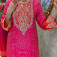 Designer Party Wear Top and Bottom Set with Fancy Dupatta and Embroidery Work