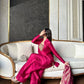 New Designer Satin Silk and Farshi Salwar Set with Embroidery and Jacquard Detailing