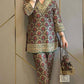 Luxury Digital Printed Co-Ord Dhoti Outfit with Fancy Embroidery and Sequence Design