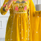 Stylish Party Wear Outfit with Designer Top, Matching Pant, and Embroidered Fancy Dupatta