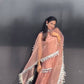 Designer Pink Frendy Silk Set with Stone Hand Embroidery and Real Mirror Lace Border