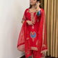 Exclusive Party Wear Crepe Silk Outfit with 5mm Sequence Embroidery and Fancy Lace Dupatta