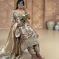 Contemporary Designer Look in Jimmy Choo Silk with Sequins and Embroidery Detailing
