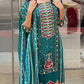Exclusive Ready-to-Wear A-Line Kurta Set in Digital Print and Mirror Embellishment