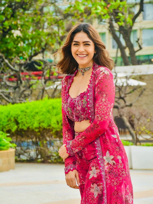 Bollywood-RT Designer Sharara Set with Shrug