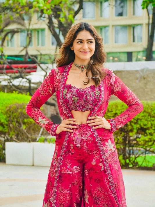 Bollywood-RT Designer Sharara Set with Shrug