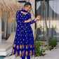 Premium Designer Heavy Faux Georgette Gown & Pant Set with Beautiful Embroidery Work and Graceful Full Sleeves