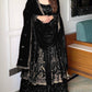 Embroidered Full Sleeve Gown Set with Coordinated Lehenga in Party Wear Style