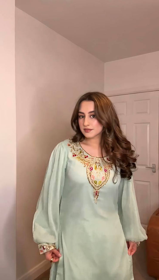 Tara -NSR Heavy Faux Georgette Top-Plazzo and Dupatta