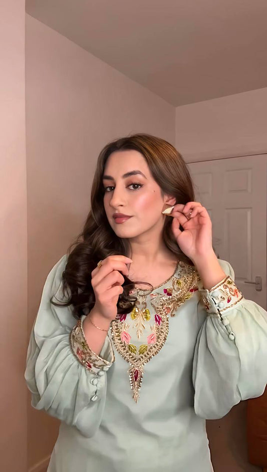 Tara -NSR Heavy Faux Georgette Top-Plazzo and Dupatta