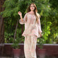 Designer Party Wear Pure Chiffon Georgette Top and Farshi Palazzo Set with Dupatta