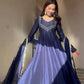Moonlight Muse Designer Gown and Pant Duo with Intricate Embroidery
