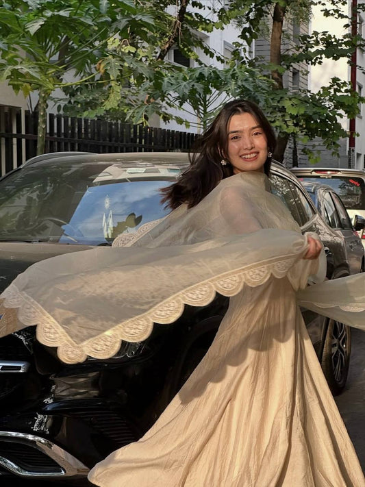 Stuti-MC Heavy Visitra Silk Gown set