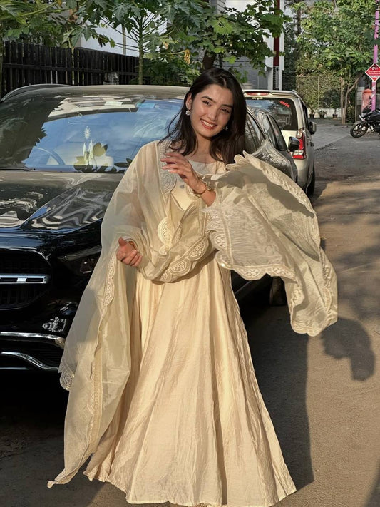 Stuti-MC Heavy Visitra Silk Gown set