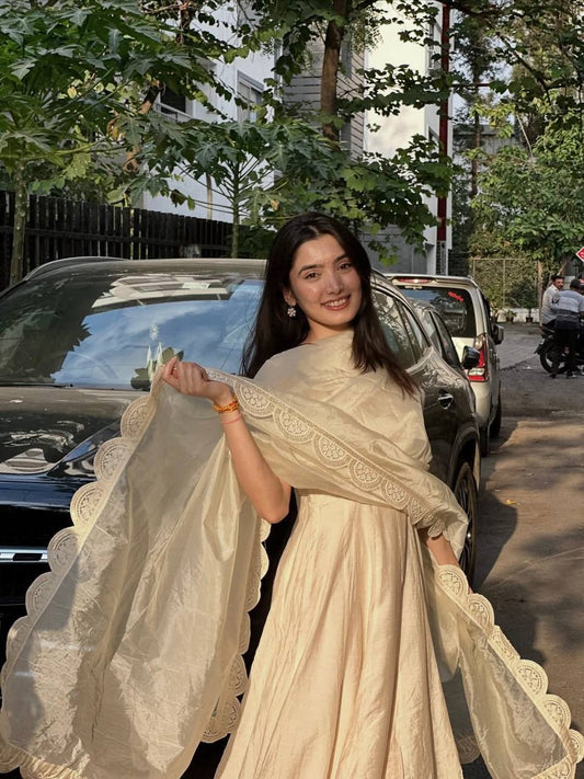 Stuti-MC Heavy Visitra Silk Gown set