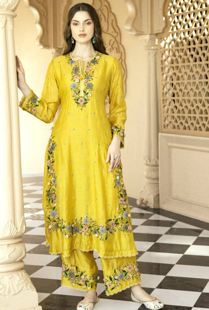 Kajal-NSR Heavy Faux Georgette Kurti Plazzo set
