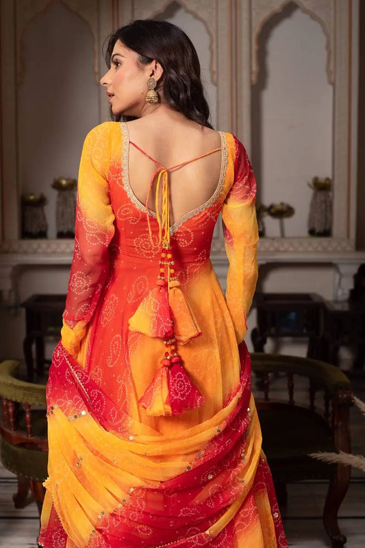 Suman-RT Faux Georgette Anarkali Set with Pant & Dupatta RTC