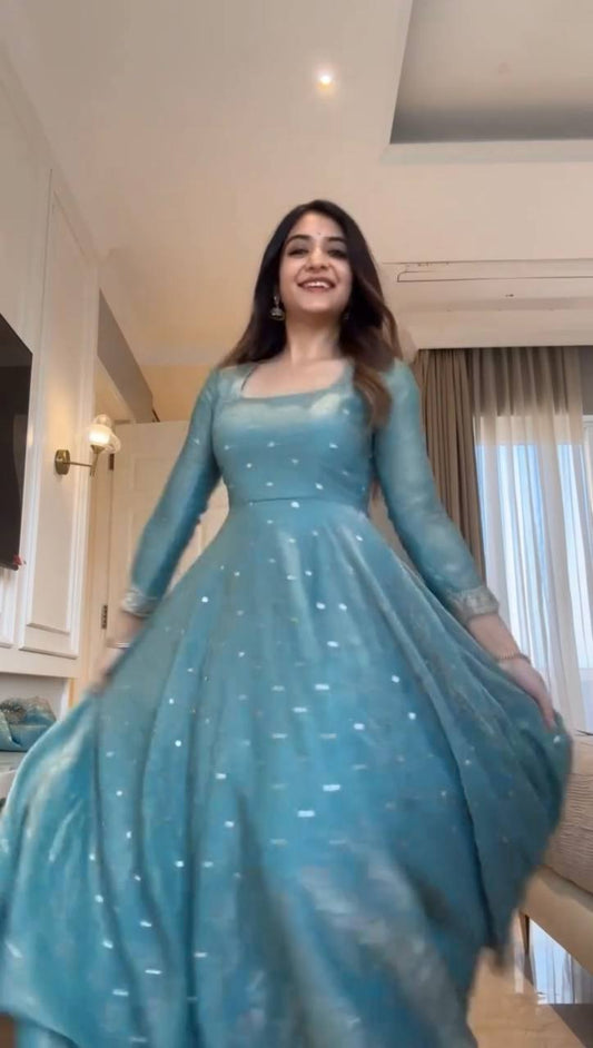 Alisha-RT Fendy silk Anarkali Pazzo set