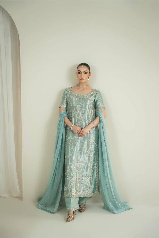 Sneha-HK Pure GYM Silk Fancy Design Top-Plazzo Set