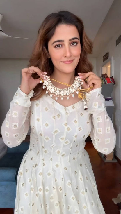 Ananya-TD Faux Blooming   top pent dupatta set