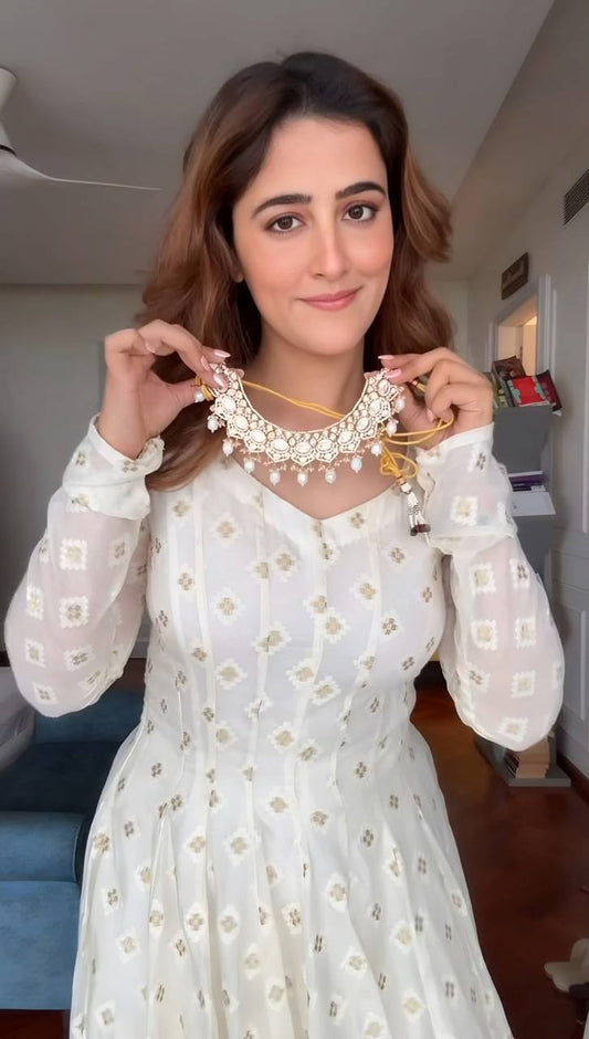 Ananya-TD Faux Blooming   top pent dupatta set