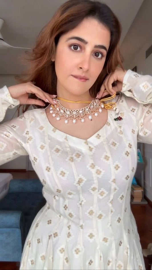 Ananya-TD Faux Blooming   top pent dupatta set