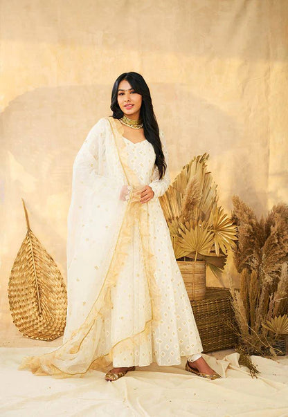 Ananya-TD Faux Blooming   top pent dupatta set