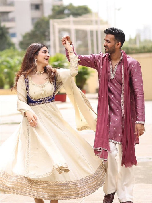 Mahika-RT Chinon silk anarkali set RTC