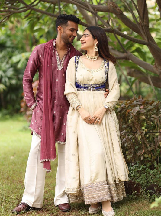 Mahika-RT Chinon silk anarkali set RTC