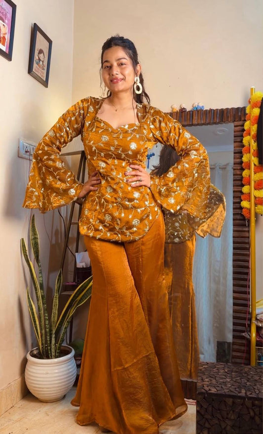 Jiya-ZF Fandy Silk Top & Palazzo ZF - NSR