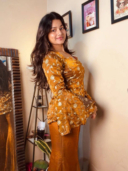 Jiya-ZF Fandy Silk Top & Palazzo ZF - NSR