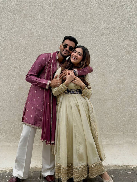 Mahika-RT Chinon silk anarkali set RTC