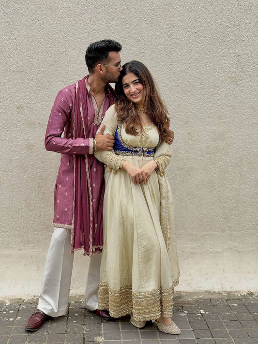 Mahika-RT Chinon silk anarkali set RTC