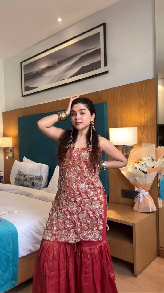 Hetvi-RTC  Soft Micro Cotton sharara set with dupatta RTC