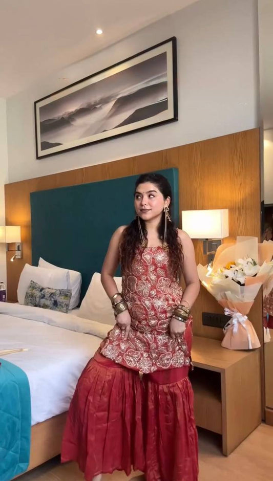 Hetvi-RTC  Soft Micro Cotton sharara set with dupatta RTC